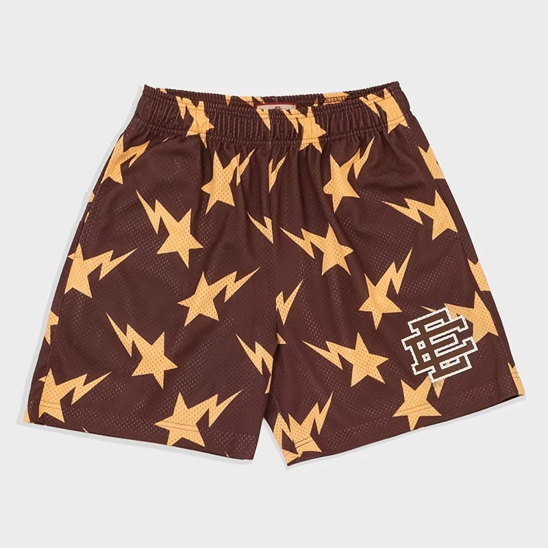 Printed Polyester Dolphin Gym Shorts