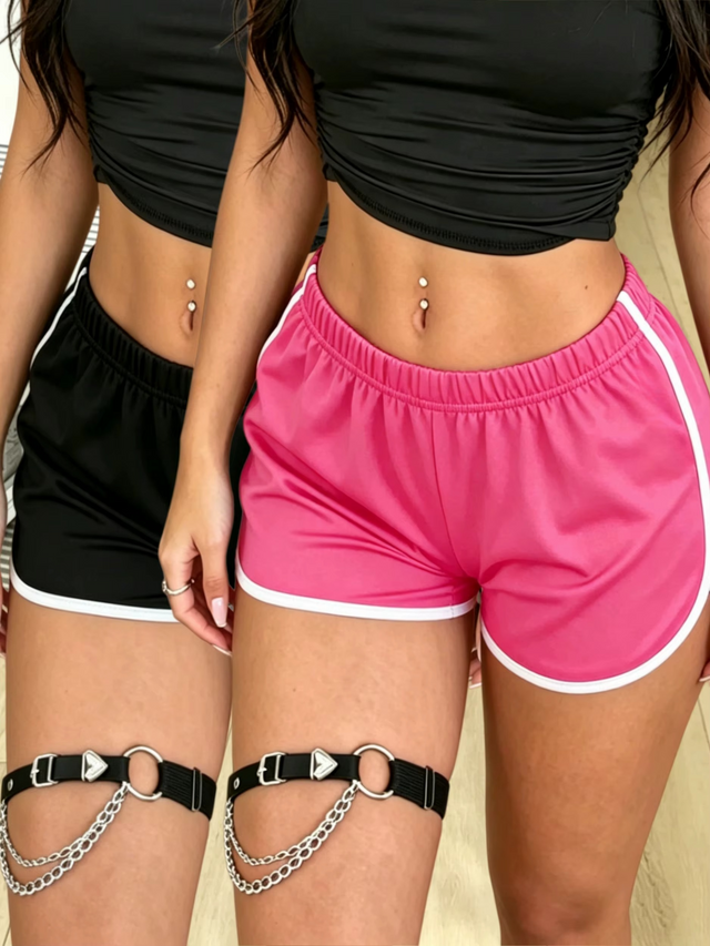 2-Piece Women’s Dolphin Shorts Set