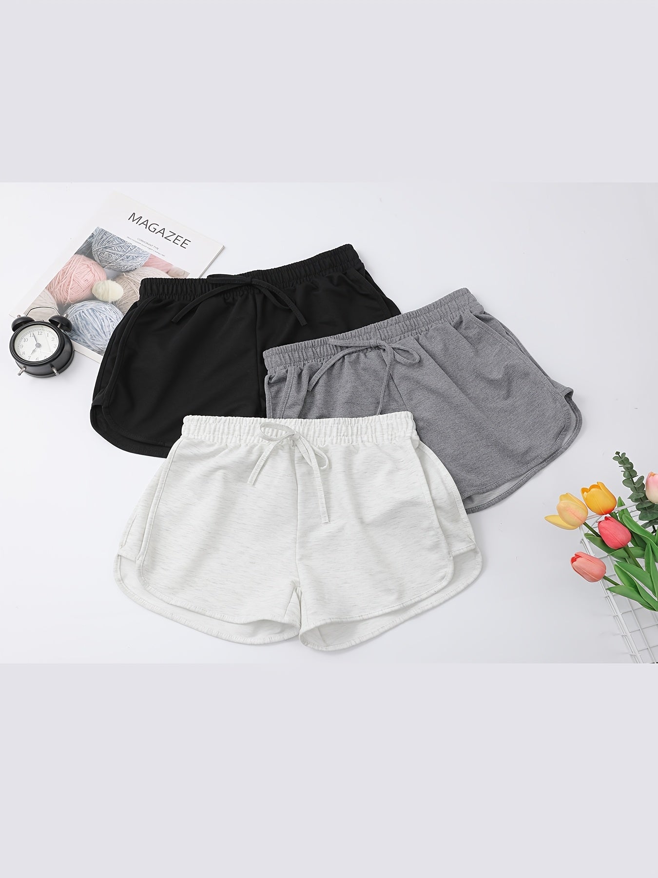 3 Packs Casual Dolphin Shorts