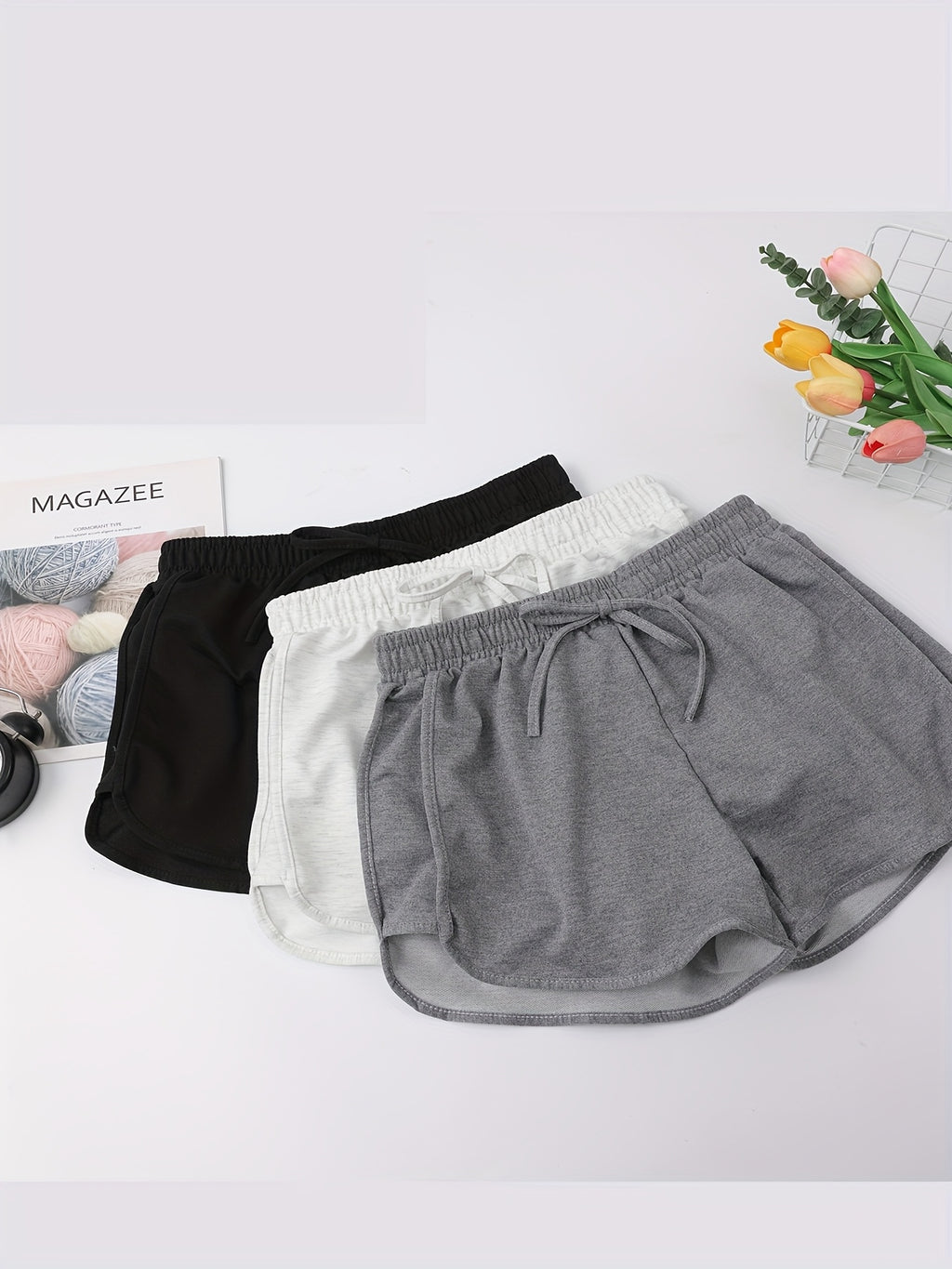 3 Packs Casual Dolphin Shorts
