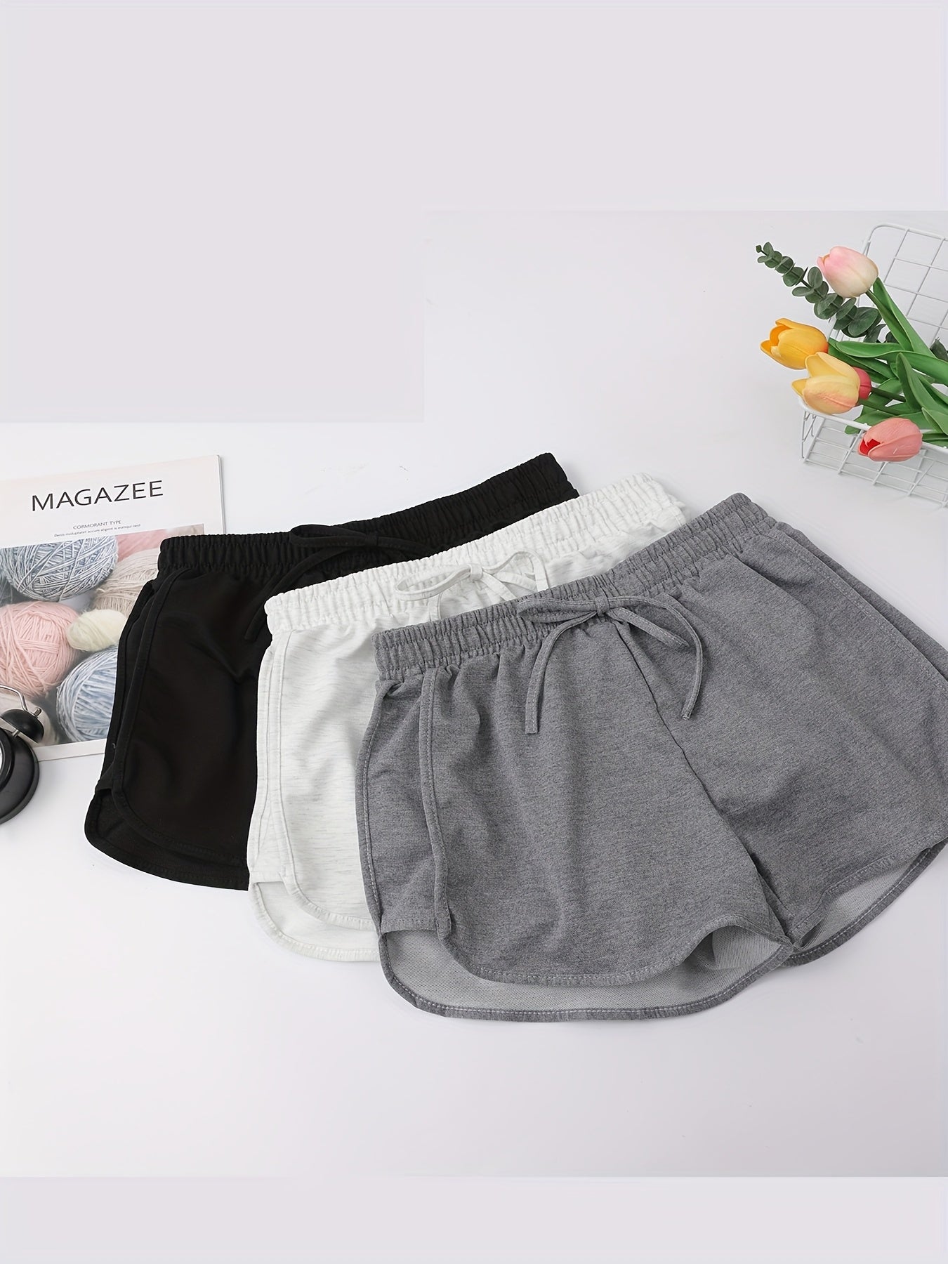 3 Packs Casual Dolphin Shorts