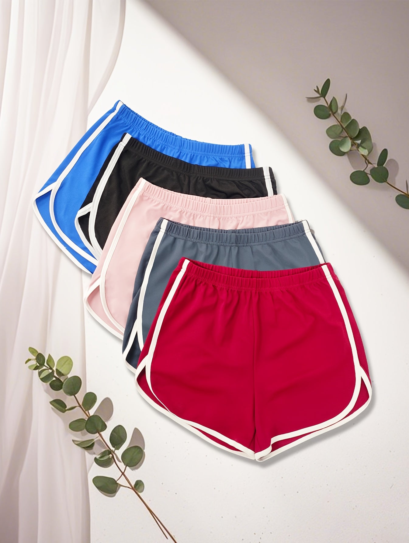 5-Piece Women's Dolphin Shorts Set