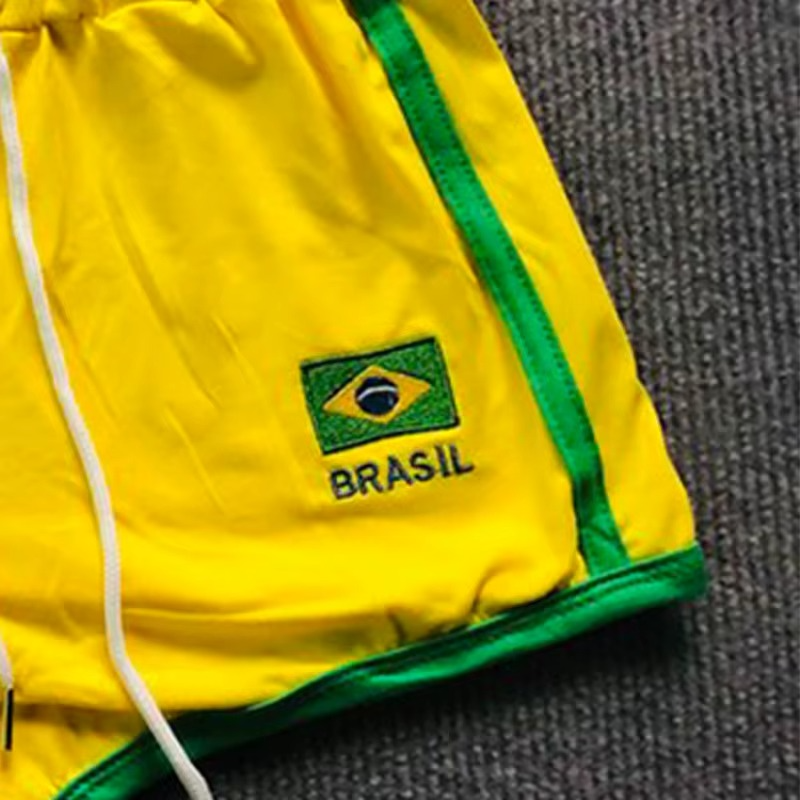 Brazil Yellow Dolphin Beach Shorts