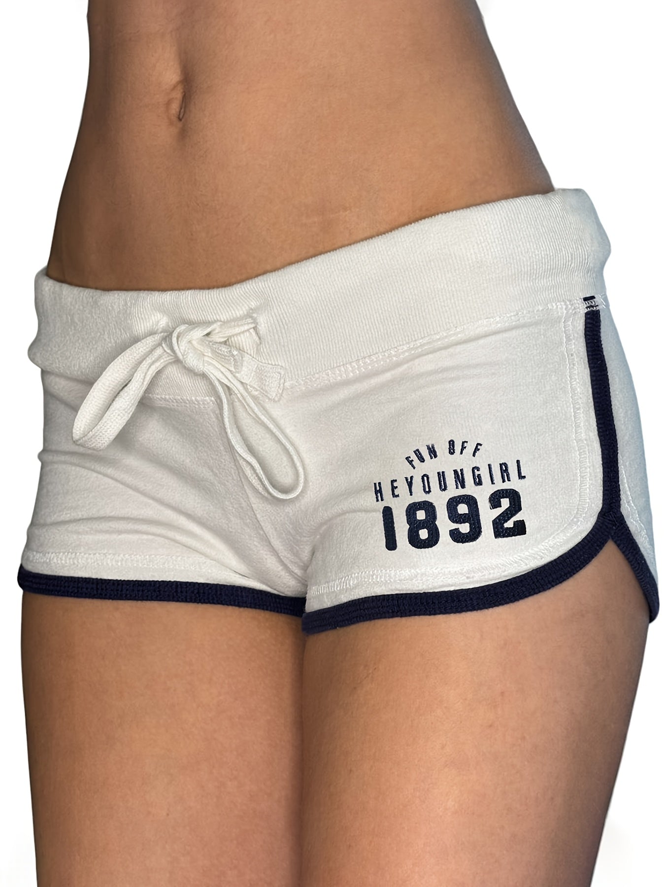Vintage Patchwork Color-Blocked Dolphin Shorts