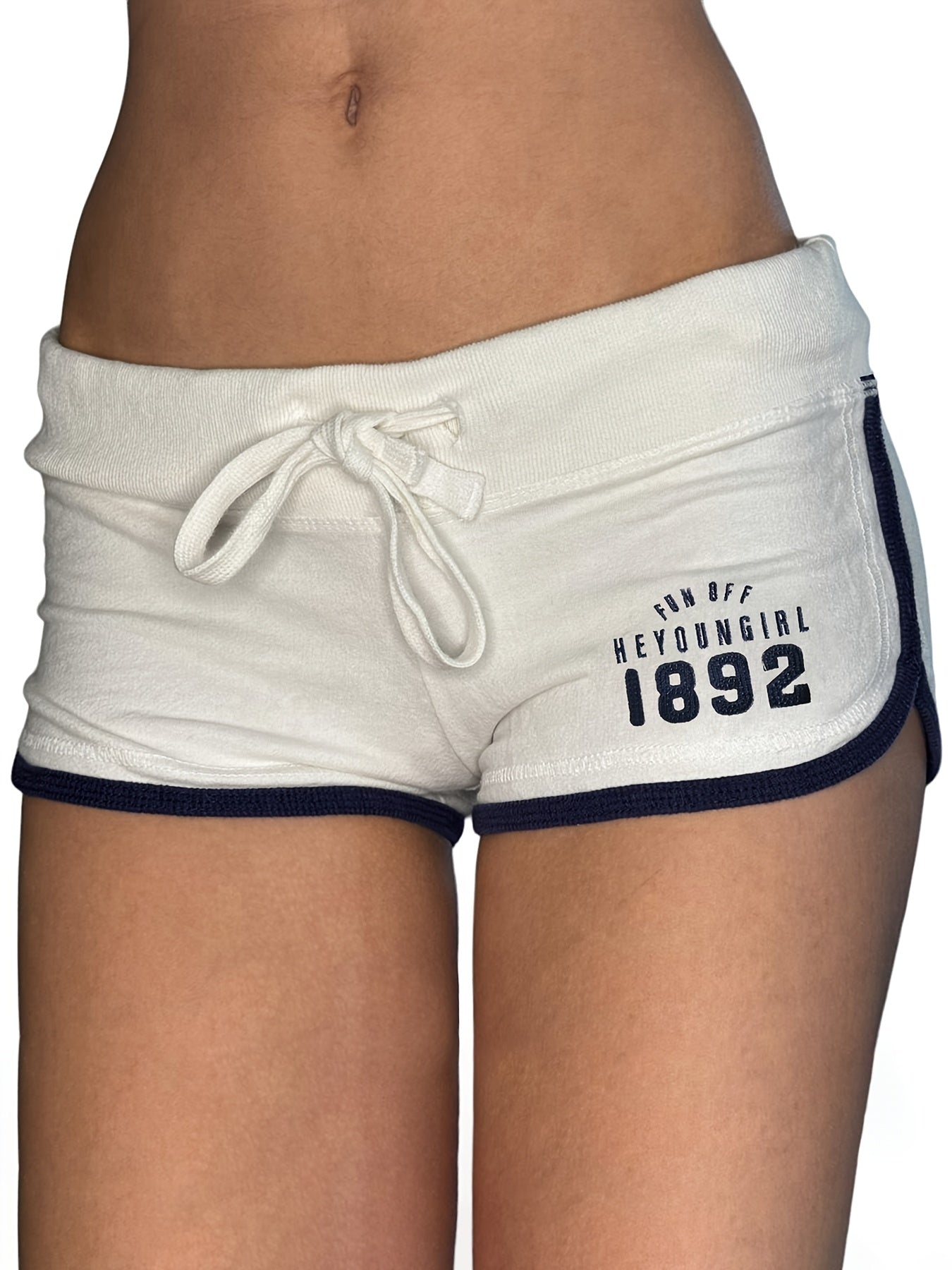 Vintage Patchwork Color-Blocked Dolphin Shorts