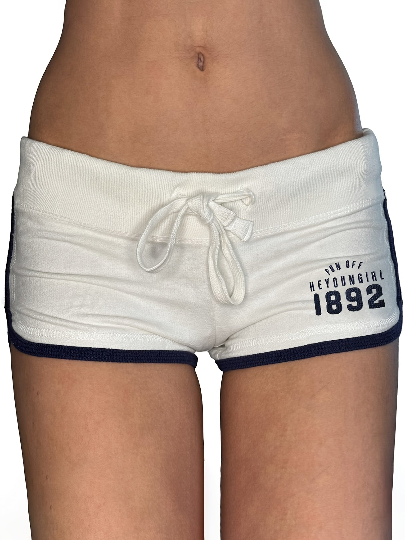 Vintage Patchwork Color-Blocked Dolphin Shorts