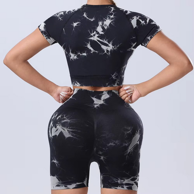 Women’s Tie-Dye Seamless Gym Set